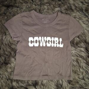 Brandy Melville Cowgirl Tee - Brown